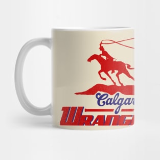 Defunct Calgary Wranglers Hockey Team Mug